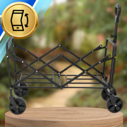 DUŻY SKŁADANY WÓZEK TURYSTYCZNY PLAŻOWY TRANSPORTOWY CAMPING PRZYCZEPKA