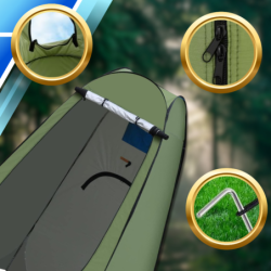 Namiot turystyczny składany Pop-Up prysznicowy toaleta przebieralnia samorozkładający 1,9 x 1,2 x 1,2 m