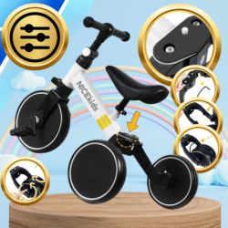 Rower Trójkołowy 3w1 NICEkids Dla Dzieci Jeździk Biegowy Rowerki Malucha