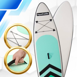 Deska SUP 320 cm AquaPaddle Zestaw Paddleboard + Wiosło + Pompka + Plecak 180 kg