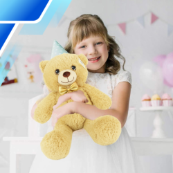 Duży Pluszowy Miś XXL 50 cm Kremowy Maskotka – Miękki Przytulanka dla Dzieci