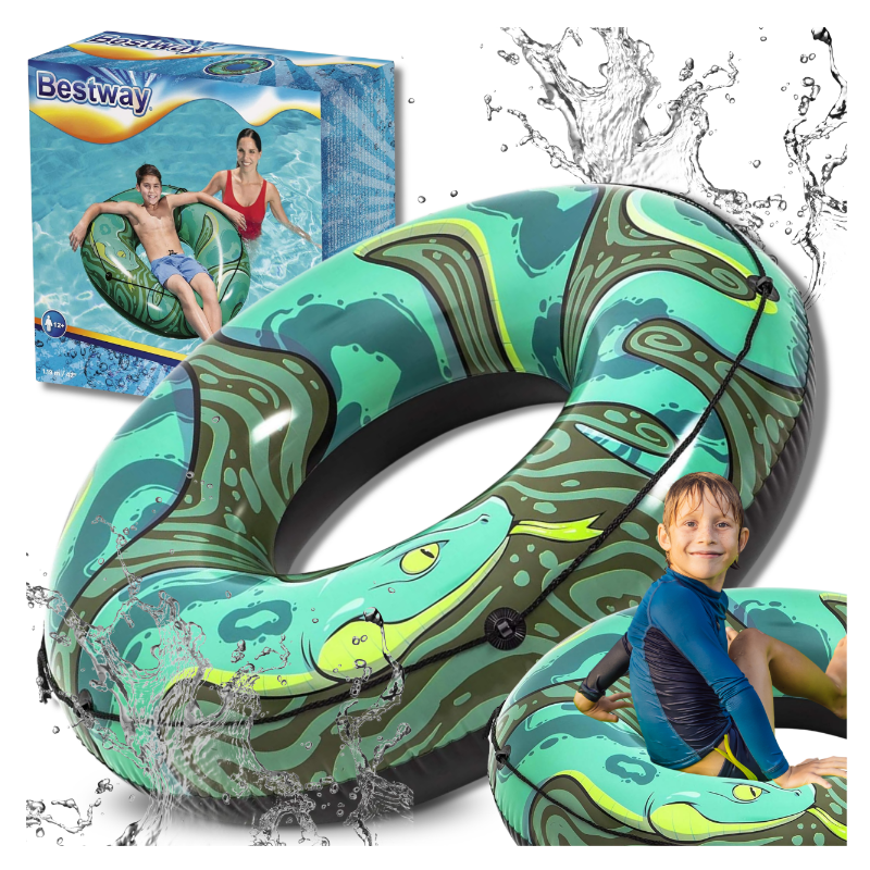 Koło do pływania dmuchane DUŻE dla dzieci dorosłych BESTWAY WĄŻ 119cm