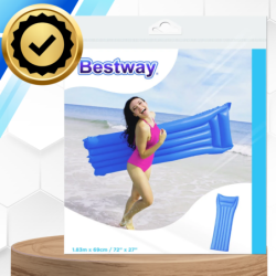 BESTWAY WYGODNY DMUCHANY NADMUCHIWANY MATERAC DO WODY PŁYWANIA 183 X 69 CM