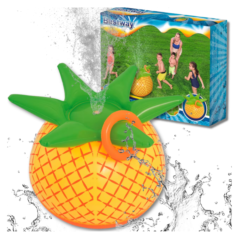 Bestway Dmuchana Fontanna Ananas Ogrodowa Zraszacz dla Dzieci Woda Lato 81 CM