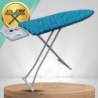 Deska do prasowania PREMIUM 130x34cm regulowana 70–87cm + półka na żelazko bawełniany pokrowiec