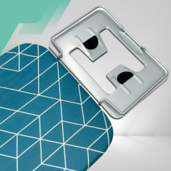 Deska do prasowania PREMIUM 130x34cm regulowana 70–87cm + półka na żelazko bawełniany pokrowiec