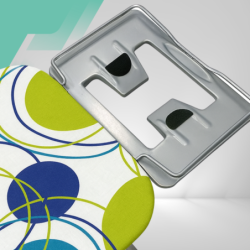 Deska do prasowania PREMIUM 130x34cm regulowana 70–87cm + półka na żelazko bawełniany pokrowiec