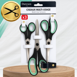 3x NOŻYCZKI NOŻYCE UNIWERSALNE SZKOLNE BIUROWE NIERDZEWNE OSTRE KRAWIECKIE