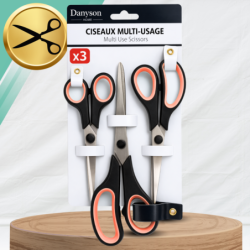 3x NOŻYCZKI NOŻYCE UNIWERSALNE SZKOLNE BIUROWE NIERDZEWNE OSTRE KRAWIECKIE