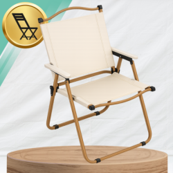 KRZESŁO OGRODOWE NA TARAS BALKON OGRÓD SKŁADANE METALOWE CAMPING FOTEL