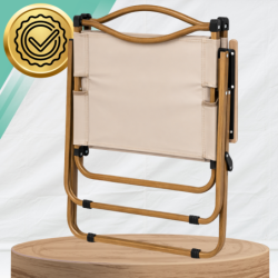 KRZESŁO OGRODOWE NA TARAS BALKON OGRÓD SKŁADANE METALOWE CAMPING FOTEL