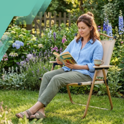 KRZESŁO OGRODOWE NA TARAS BALKON OGRÓD SKŁADANE METALOWE CAMPING FOTEL