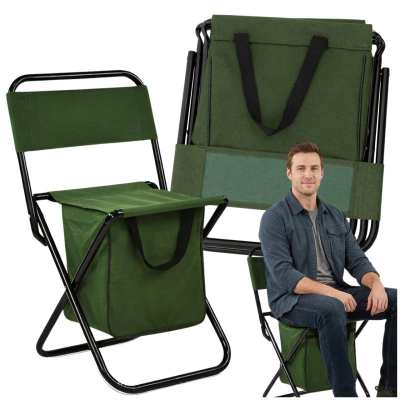 TABORET KRZESEŁKO SKŁADANY WĘDKARSKI TURYSTYCZNY CAMPINGOWY NA RYBY