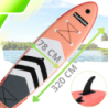 Deska SUP 320 cm AquaPaddle Zestaw Paddleboard + Wiosło + Pompka + Plecak 180 kg
