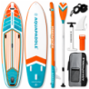 Deska SUP AquaPaddle 355x82x15 cm wiosło pompka zestaw plecak 200 kg
