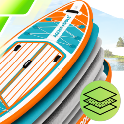 Deska SUP AquaPaddle 355x82x15 cm wiosło pompka zestaw plecak 200 kg