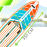 Deska SUP AquaPaddle 355x82x15 cm wiosło pompka zestaw plecak 200 kg