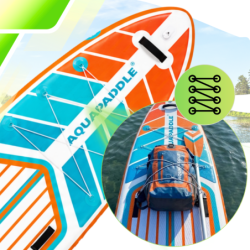 Deska SUP AquaPaddle 355x82x15 cm wiosło pompka zestaw plecak 200 kg