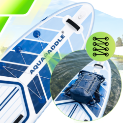 Deska SUP AquaPaddle 355x82x15 cm wiosło pompka zestaw plecak 200 kg