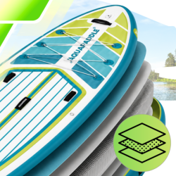 Deska SUP AquaPaddle 355x82x15 cm wiosło pompka zestaw plecak 200 kg