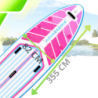 Deska SUP AquaPaddle 355x82x15 cm wiosło pompka zestaw plecak 200 kg