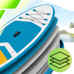 Deska SUP AquaPaddle 335x84x15 cm wiosło pompka zestaw plecak 180 kg