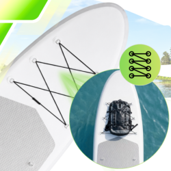 Deska SUP AquaPaddle 335x84x15 cm wiosło pompka zestaw plecak 180 kg