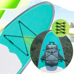 Deska SUP AquaPaddle 335x84x15 cm wiosło pompka zestaw plecak 180 kg