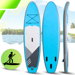 Deska SUP AquaPaddle 335x84x15 cm wiosło pompka zestaw plecak 180 kg