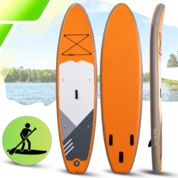 Deska SUP AquaPaddle 335x84x15 cm wiosło pompka zestaw plecak 180 kg