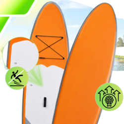Deska SUP AquaPaddle 335x84x15 cm wiosło pompka zestaw plecak 180 kg