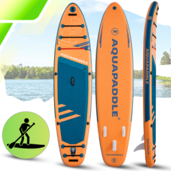 Deska SUP z siedziskiem AquaPaddle 335x84x15 cm wiosło pompka zestaw plecak