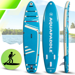 Deska SUP z siedziskiem AquaPaddle 335x84x15 cm wiosło pompka zestaw plecak
