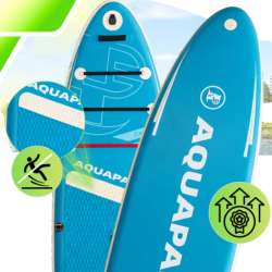 Deska SUP z siedziskiem AquaPaddle 335x84x15 cm wiosło pompka zestaw plecak