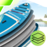 Deska SUP z siedziskiem AquaPaddle 335x84x15 cm wiosło pompka zestaw plecak
