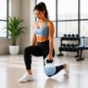 Kettlebell 10 kg Premium Miękka Podstawa Ciężarek Fitness Trening Domowy niebieski