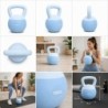 Kettlebell 10 kg Premium Miękka Podstawa Ciężarek Fitness Trening Domowy niebieski