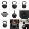 Kettlebell 10 kg Premium Miękka Podstawa Ciężarek Fitness Trening Domowy szary