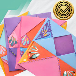 Zestaw Origami dla dzieci 54 arkusze + instrukcja 27 zwierząt