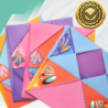 Zestaw Origami dla dzieci 54 arkusze + instrukcja 27 zwierząt