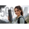 Termos 500 ml + 3 Kubki Zestaw Termiczny Stal Nierdzewna Turystyczny Prezent CZARNY