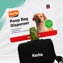 Karlie Etui na Woreczki na Psie Odchody + 15 Bio Woreczków Karabińczyk czarne
