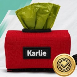 Karlie Etui na Woreczki na Psie Odchody + 15 Bio Woreczków Karabińczyk czerwona