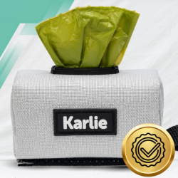 Karlie Etui na Woreczki na Psie Odchody + 15 Bio Woreczków Karabińczyk szare