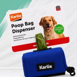 Karlie Etui na Woreczki na Psie Odchody + 15 Bio Woreczków Karabińczyk niebieskie