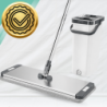 MOP Z WIADREM 2-KOMOROWYM WASH + DRY ALUMINIOWA GŁOWICA 33 CM 4 WKŁADY MIKROFIBRA