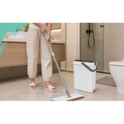 MOP Z WIADREM 2-KOMOROWYM WASH + DRY – 33 CM + 4 WKŁADY MIKROFIBRA