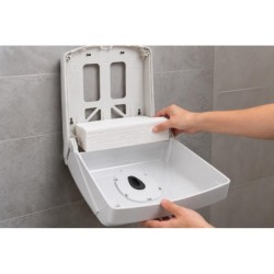 PODAJNIK DOZOWNIK RĘCZNIKÓW PAPIEROWYCH ZZ ŚCIENNY 40cm POJEMNIK RĘCZNIKÓW