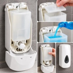 Dozownik Podajnik Dyspenser Mydła w Płynie 900 ml Naścienny Biały