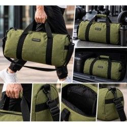 NORLÄNDER Outdoor Duffel Bag 27L Torba Sportowa Podróżna Weekendowa Zielona